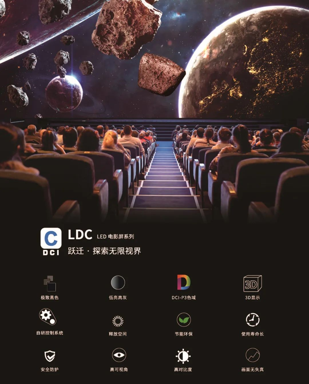“自研+合作”全面开花，amjs澳金沙门成业内LED电影屏通过DCI认证最多企业